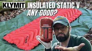 KLYMIT Insulated Static V Sleeping Pad Review  Wild Camping  Hiking [upl. by Hutchings]