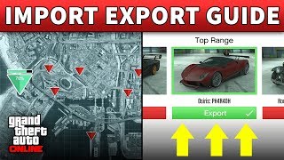 GTA 5 Selling Cars Import Export  GTA ONLINE VEHICLE WAREHOUSE GUIDE CEO Import Export Business [upl. by Broddie]