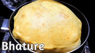 Bhatura Recipe  How to make perfect BhaturaBhature [upl. by Sky]