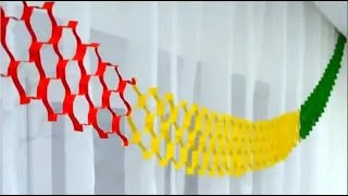 Как сделать гирлянду Гирлянда из бумаги Новогодняя поделка [upl. by Asilla]