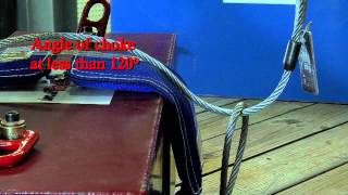 Crosby Rigging Tips  The Choker Hitch Wire Rope Slings  Universal [upl. by Ardnua]