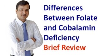 Cobalamin and Folate Deficiency  How to Differentiate Both [upl. by Dode]