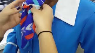 Tutorial Corbata Azafata [upl. by Ainollopa]