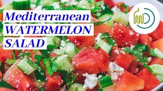 The Best Watermelon Salad in 15 Minutes  The Mediterranean Dish [upl. by Soirtemed726]