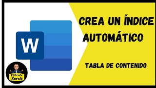 Como Crear un Índice en Word 365 TABLA DE CONTENIDO [upl. by Antipus]