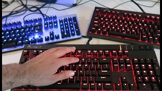 Blue Switches VS Red Switches VS Brown Switches  Mechanical Keyboard Comparison [upl. by Tomkin]