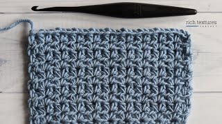 Half Double V Crochet Stitch  How to Crochet [upl. by Fredella]