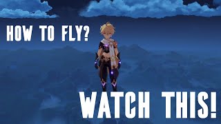 Genshin Impact Glitch How To Fly  Mobile [upl. by Adnic]