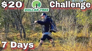 7 Day 20 Dollar Tree Survival Challenge  Day 1  Into the Wild [upl. by Ardekahs]