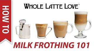 Milk Frothing for Beginners [upl. by Ecikram]