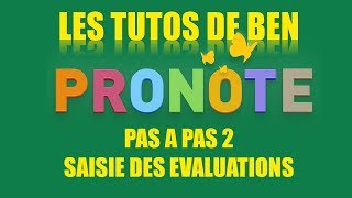 PRONOTE pas à pas 2 Compétences et notes [upl. by Novyaj]