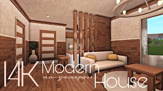 BLOXBURG 14K MODERN HOUSE  NOGAMEPASS [upl. by Utir]