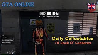 GTA Online  Daily Collectables 10 Jack O Lanterns [upl. by Oiralih]