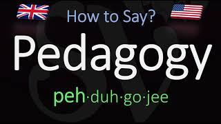 How to Pronounce Pedagogy CORRECTLY Meaning amp Pronunciation [upl. by Oremar520]