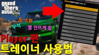 GTA5 트레이너 사용법  Player 편 [upl. by Gaither]