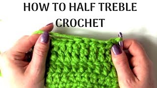 How to Half Treble Crochet HTR  Crochet Stitch List [upl. by Virgilia]