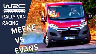 WRC  KRIS MEEKE VS ELFYN EVANS  Citroën Jumper VS Ford MSRT Transit Rally Van Racing Special [upl. by Anilec]