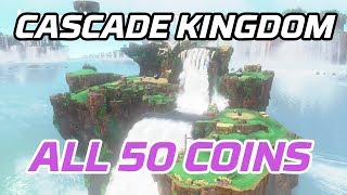 Super Mario Odyssey All Cascade Kingdom Coins 50 purple local coins [upl. by Asiluy5]