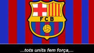 Himne del FC Barcelona Lletra  Himno de FC Barcelona Letra [upl. by Aiouqes967]