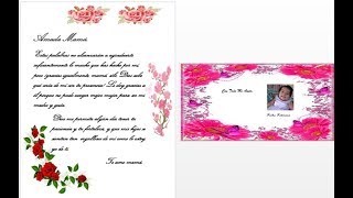 CARTA DE AMOR❤️ en WORD con fotos y detalles para regalar [upl. by Nirrad228]