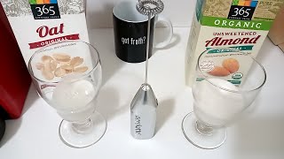 Oat Milk vs Almond Milk part 2 Frothing Test [upl. by Gonzales]