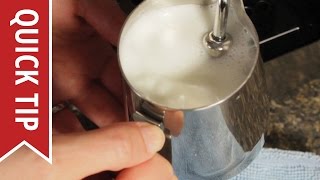 How to AutoFroth Milk for Lattes [upl. by Ecitnerp343]