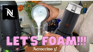 How To Foam Milk With Aeroccino 3 Make Coffee With Foam Tips amp Tricks  Easy Foamed Latte Recipe [upl. by Lessirg]