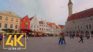 Exploring Tallinn Estonia  4K Walking Tour with City Sounds [upl. by Danie]