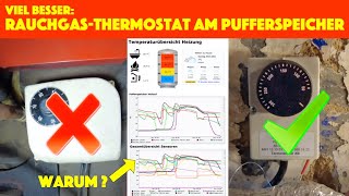 Pufferspeicher richtig anschließen mit Rauchgasthermostat  Temperaturschalter Heizung  deutsch [upl. by Innoc357]