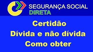 Declaração de divida e não dívida  Como obter  Segurança Social [upl. by Aisereht]