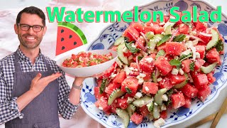 Delicious Watermelon Salad for Summer [upl. by Roosevelt]