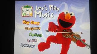 Elmos World Lets Play Music Menu Walkthrough [upl. by Eenehs343]