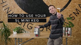 How To Use Your 5L Mini Keg  Small Beer Brew Co [upl. by Ahseik553]