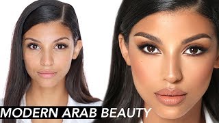 Modern Arab Makeup Eid Tutorial  Hindash [upl. by Delamare]