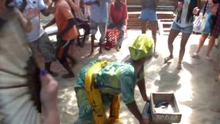 Dancing on island in Menai bay Zanzibar Tanzania march 2017 [upl. by Hnib341]