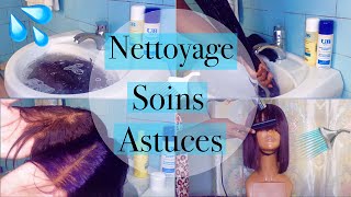 COMMENT ENTRETENIR UNE PERRUQUE SYNTHÉTIQUE Nettoyage Soins Conservation [upl. by Nosduh267]