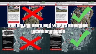 GTA Explaining the Best and Worst Business Locations Guide [upl. by Josephina]