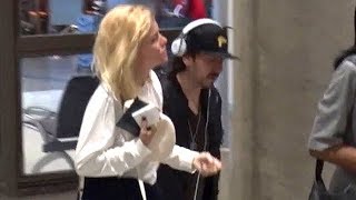 Dhani Harrison And Mereki Beach Arrive In Los Angeles  EXCLUSIVE [upl. by Monty]