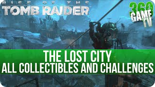 Rise of the Tomb Raider  The Lost City  All Collectibles and All Challenges Locations [upl. by Eelannej]