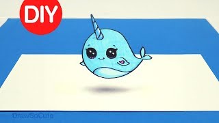 How To DIY 3D Optical Illusion Fun  Narwhal [upl. by Ydahs]