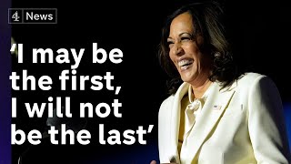 Kamala Harris speech first female and Black US vice president speaks after election win [upl. by Alul694]