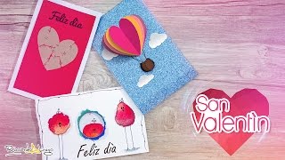 ♥ 3 Tarjetas de AMOR y AMISTAD  San Valentín ♥ [upl. by Ofloda]