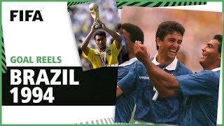 🇧🇷 All of Brazils 1994 World Cup Goals  Romario Bebeto amp more [upl. by Erasaec994]