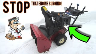 FIXING A Snowblower That Surges With Donyboy73 [upl. by Nivrag]