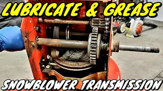 Howto Grease amp Lubricate A Snowblower Transmission [upl. by Oicangi269]