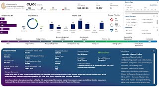 Project Status and Details Dashboard  Microsoft Excel [upl. by Charlena]