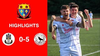 Caerleon 05 Cwmbrân Town  Gwent FA Senior cup  Quarter final highlights [upl. by Naicul]