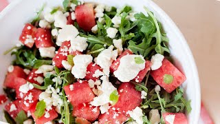 Quick Watermelon Feta Salad with Orange Dressing [upl. by Nieberg]