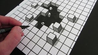 How to Draw a Hole 3D Illusion [upl. by Sila]