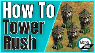 AOE2 Tower Rush Build Order Tutorial [upl. by Hoy488]